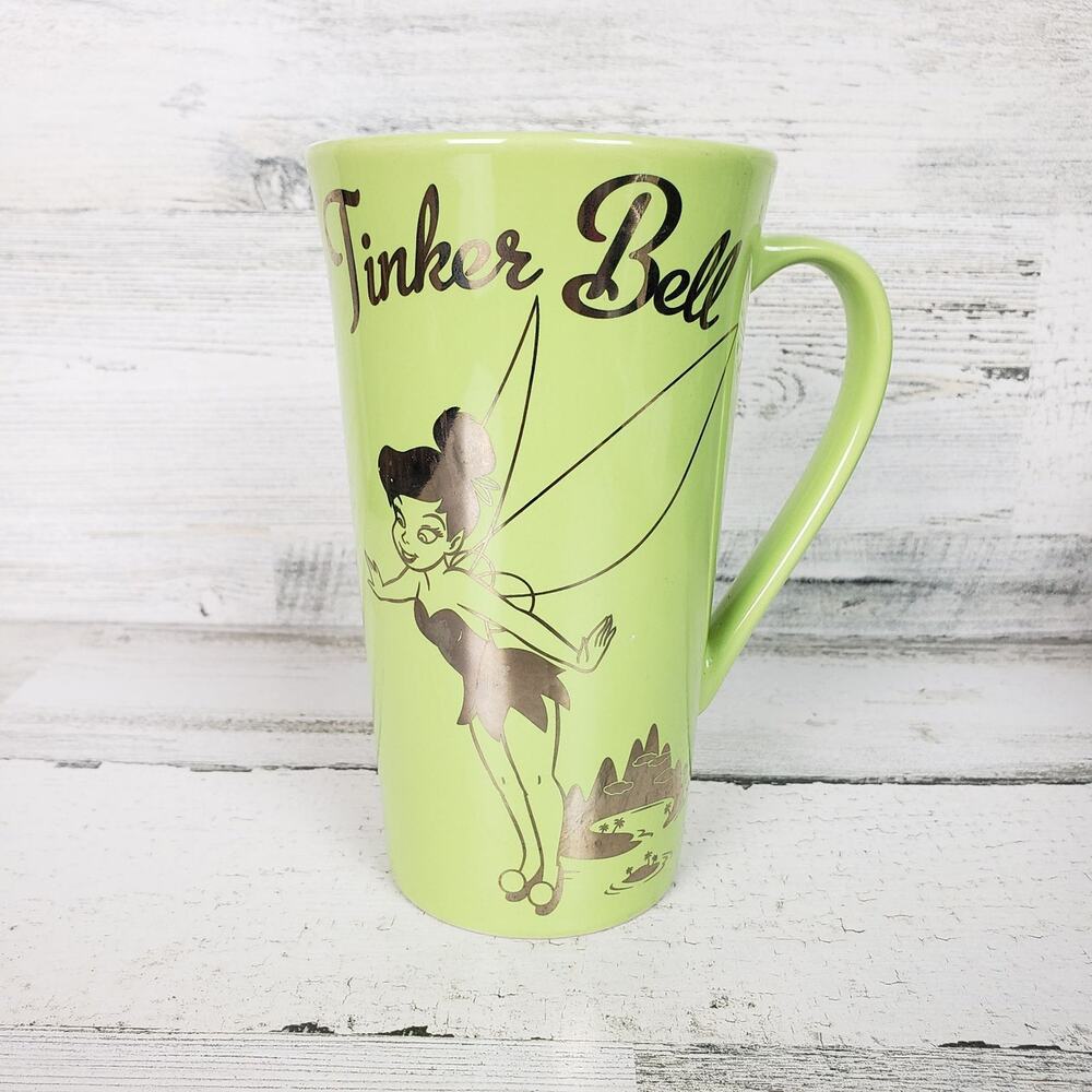 Disney Tinkerbell Tall Green Retired Mug